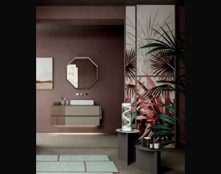 Wall-hung bathroom vanity Segno 03 by Cerasa.
