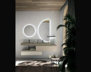 Suspended bathroom cabinet Sign 04 by Cerasa