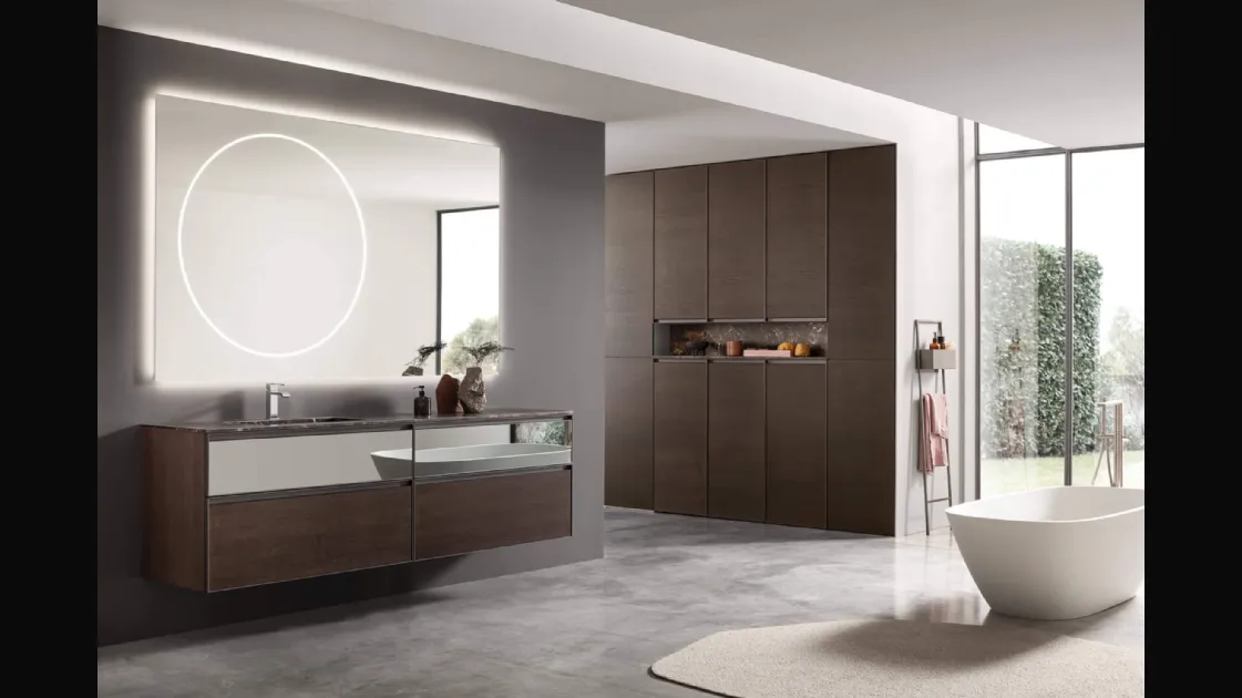 Suspended bathroom furniture Shape 33 by Arcom