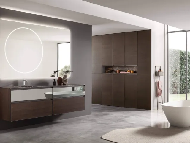 Suspended bathroom furniture Shape 33 by Arcom