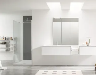 Suspended bathroom cabinet Shape 36 by Arcom