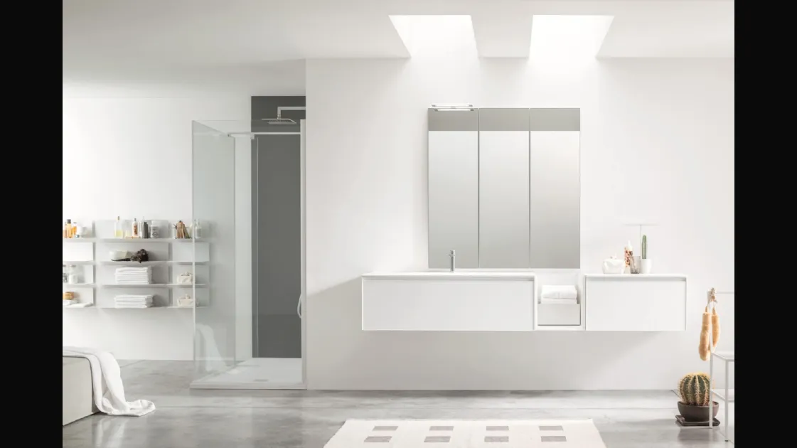 Suspended bathroom cabinet Shape 36 by Arcom
