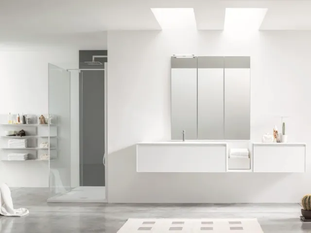 Suspended bathroom cabinet Shape 36 by Arcom