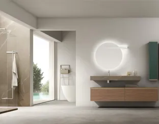 Suspended Bathroom Vanity Unit Shape 37 by Arcom