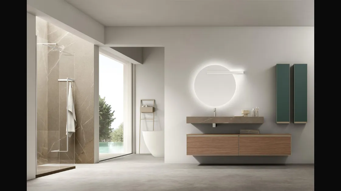 Suspended Bathroom Vanity Unit Shape 37 by Arcom
