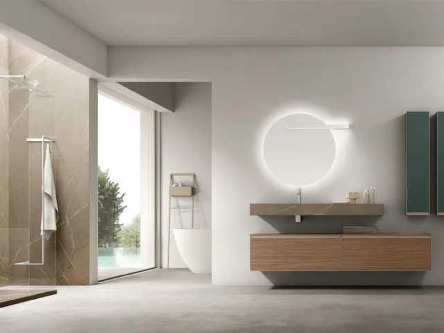 Suspended Bathroom Vanity Unit Shape 37 by Arcom