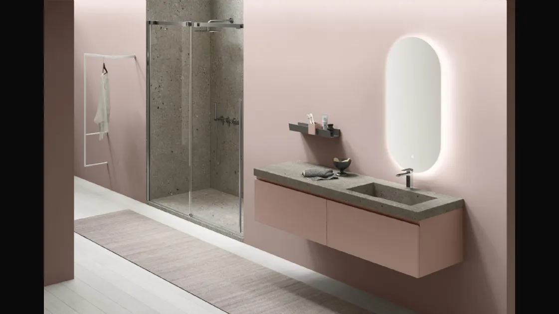 Wall-hung Bathroom Vanity Slash 03 by Arcom