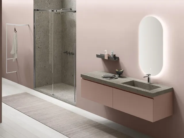 Wall-hung Bathroom Vanity Slash 03 by Arcom