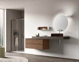 Wall-hung Bathroom Vanity Slash 06 by Arcom