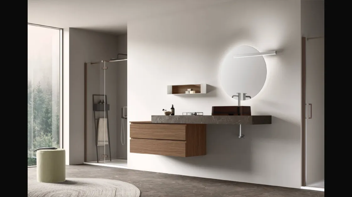 Wall-hung Bathroom Vanity Slash 06 by Arcom
