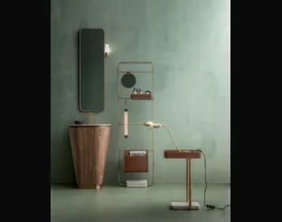 Bathroom Vanity Suede 01 in Canaletto Walnut by Cerasa