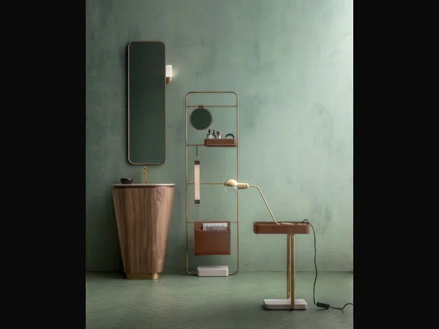 Bathroom Vanity Suede 01 in Canaletto Walnut by Cerasa