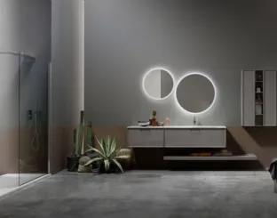 Suspended Bathroom Vanity Unit in Grey Ash Vanity 01 by Arcom.