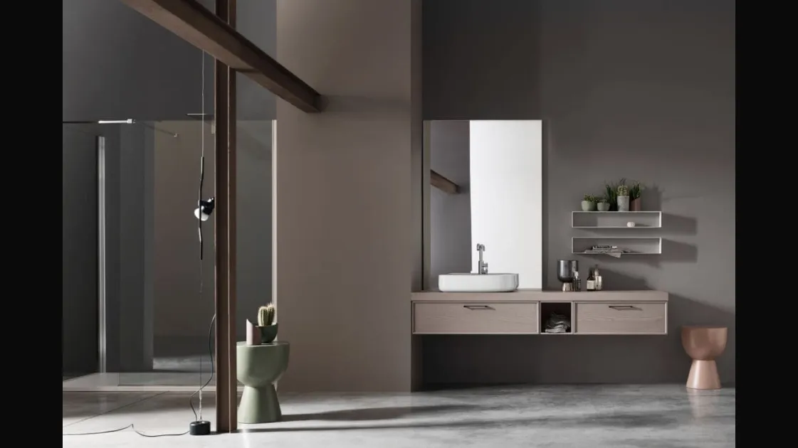 Suspended Ash Bathroom Vanity 02 by Arcom.