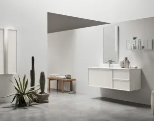 Wall-hung Bathroom Vanity 10 in White Ash by Arcom