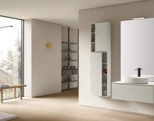 Suspended Bathroom Vanity Virgola 05 by Arcom