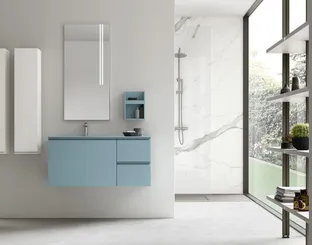 Suspended Bathroom Vanity Virgola 06 by Arcom
