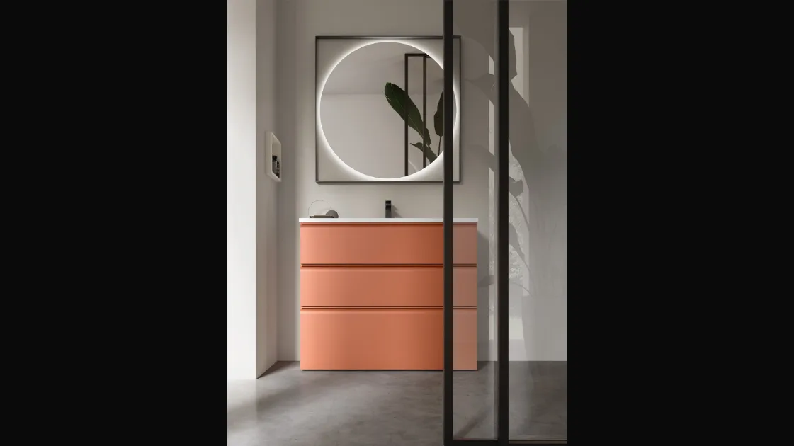 Bathroom floor-standing Vanity Unit Virgola 07 by Arcom