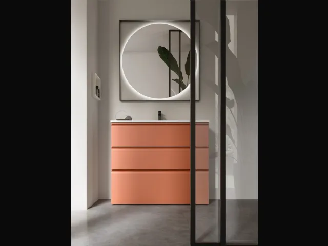 Bathroom floor-standing Vanity Unit Virgola 07 by Arcom