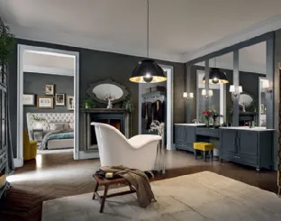 York 02 Bathroom mobile in London Smoke lacquer by Cerasa.