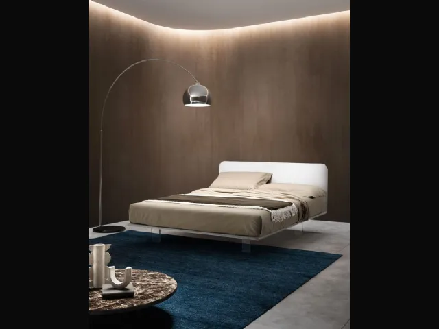 Fabric-upholstered Brilliant bed by Bside.