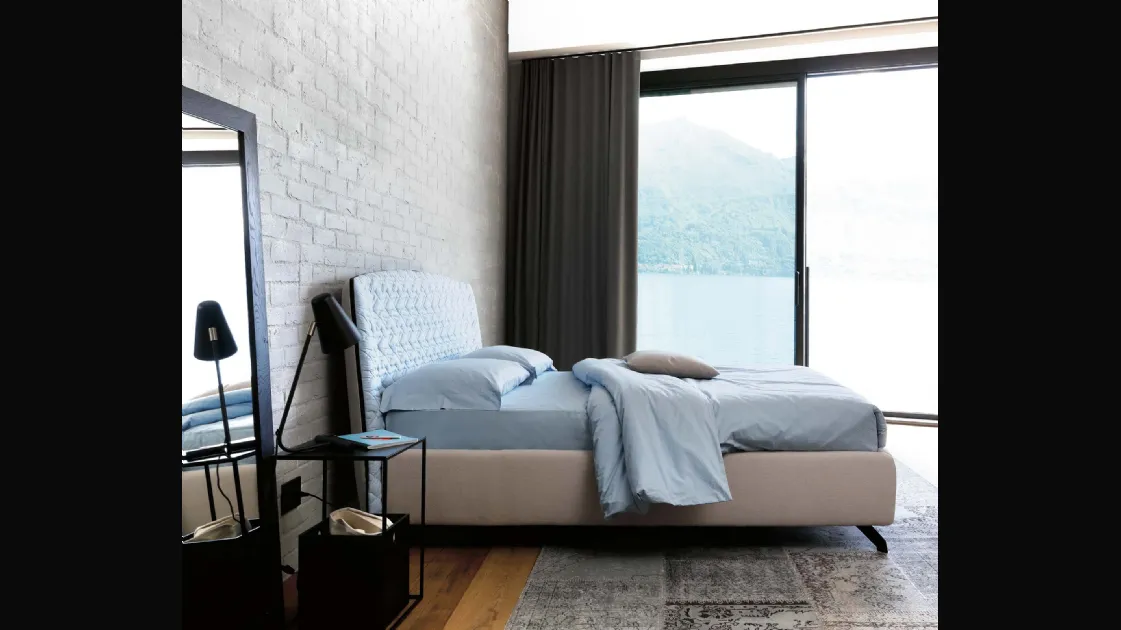 Bed Cama with headboard by Noctis