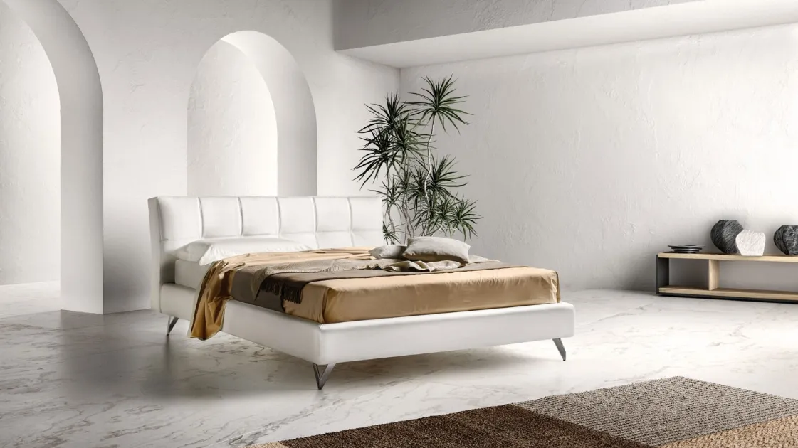 Contemporary quilted double bed by Bside.