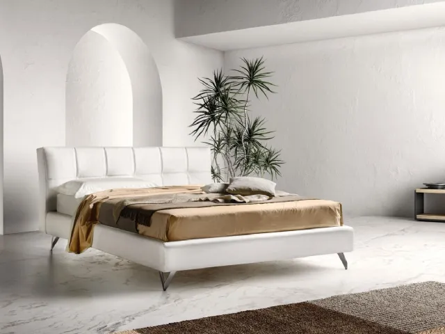 Contemporary quilted double bed by Bside.