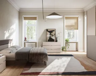 Bed with Contra Night 06 headboard by Orme