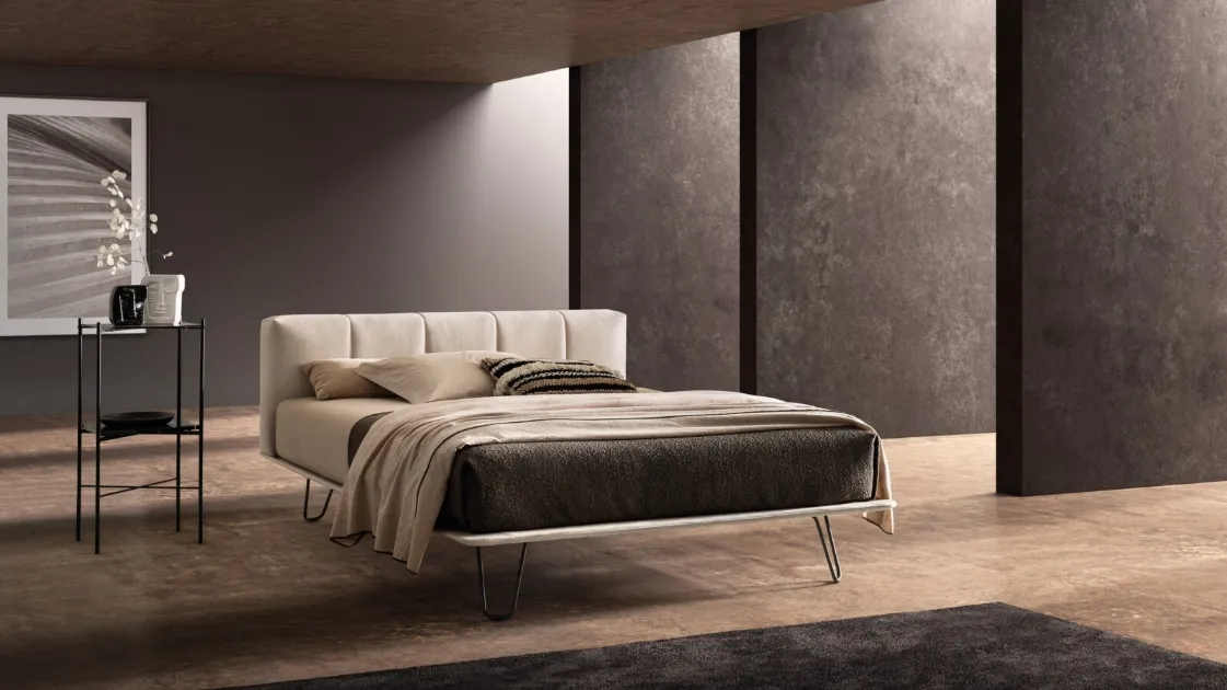 Bed with Crook headboard by Bside