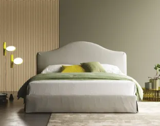 Dalia bed with shaped headboard and storage box by Biba Salotti.