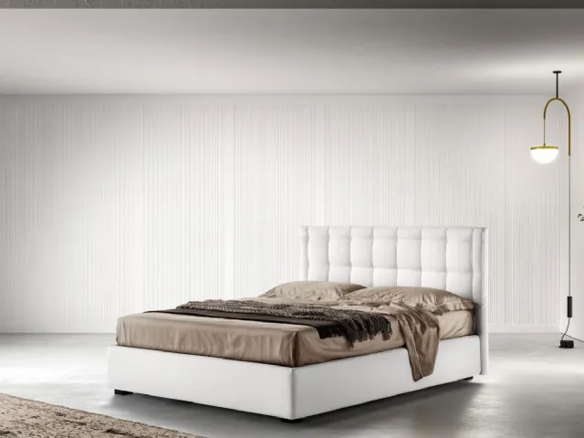 Fancy leather bed by Bside.