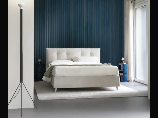 Fancy bed with storage box by Noctis.