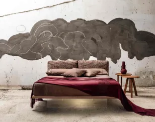 Bed with upholstered headboard Filo 2 by Veneran