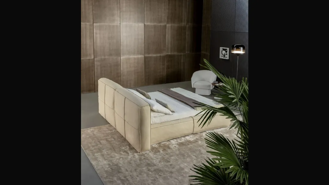 Bonaldo's leather Fluff bed.