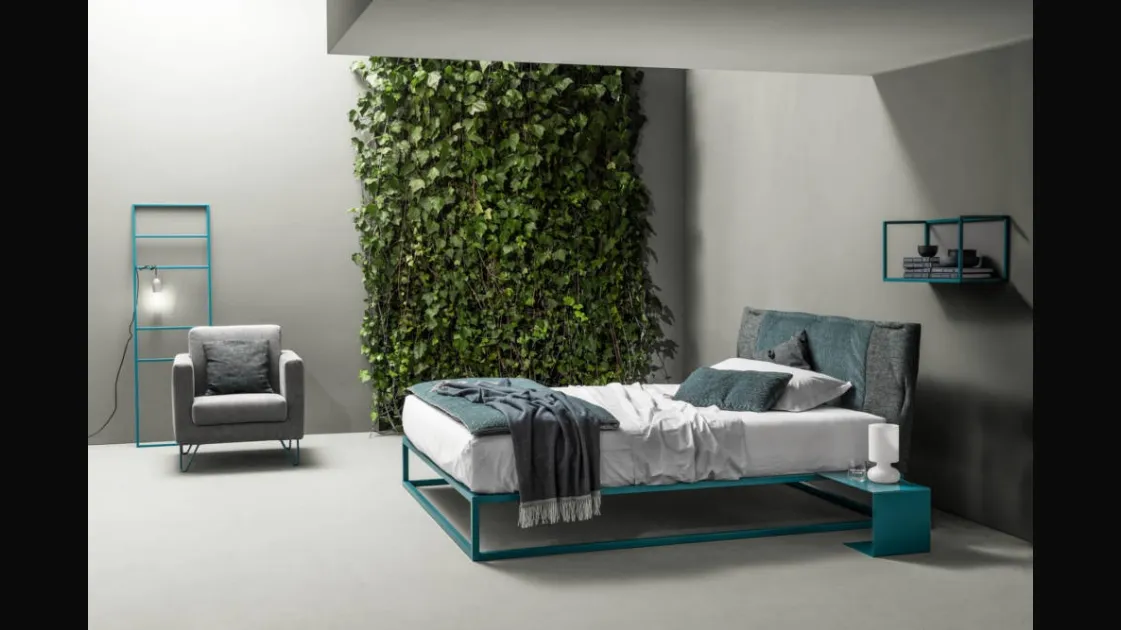 Double bed with Frame headboard by Bside.