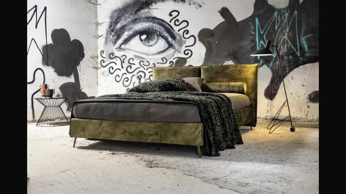Bed with Gaber headboard by Veneran.