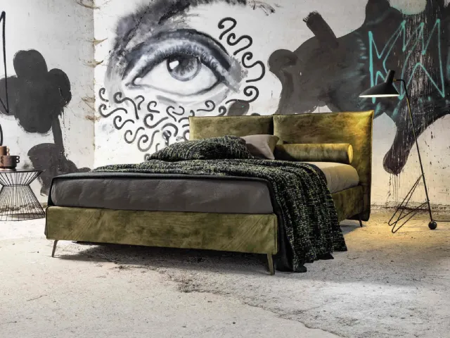 Bed with Gaber headboard by Veneran.