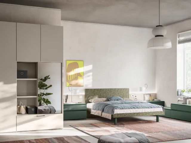 Bed with padded headboard Gap Night 16 by Orme