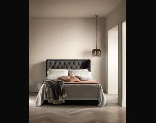 Bed with Gem headboard by Bside