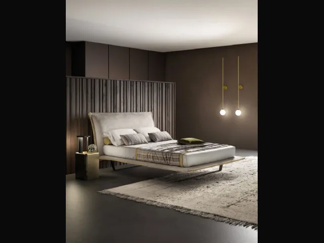 Bed with Honey headboard by Bside