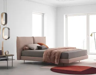 Modern upholstered bed Icaro by Biba Salotti.