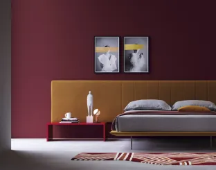 Infinity customizable headboard bed by Biba Salotti