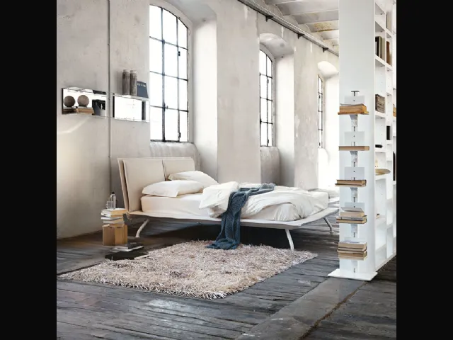 Modern bed with upholstered headboard Kenny by Noctis.