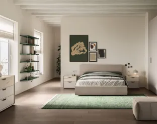 Fabric bed Lucas Night 10 by Orme