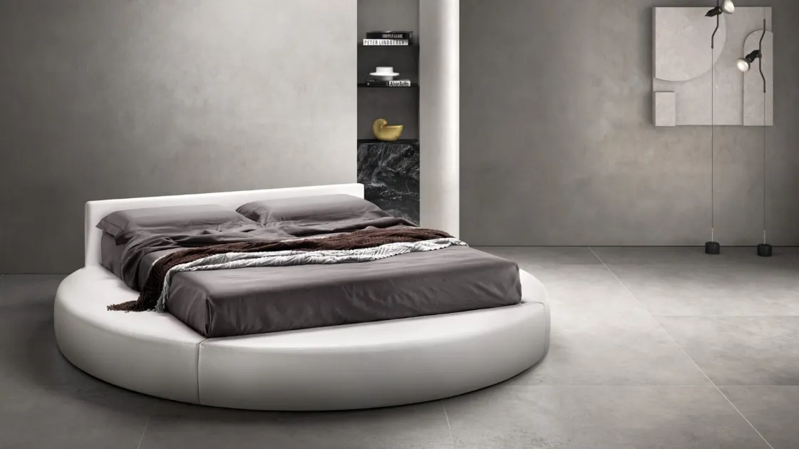 Natural round bed by Bside