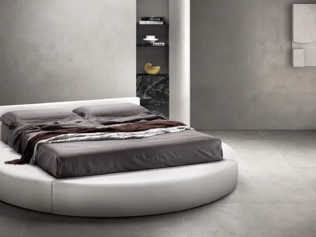 Natural round bed by Bside