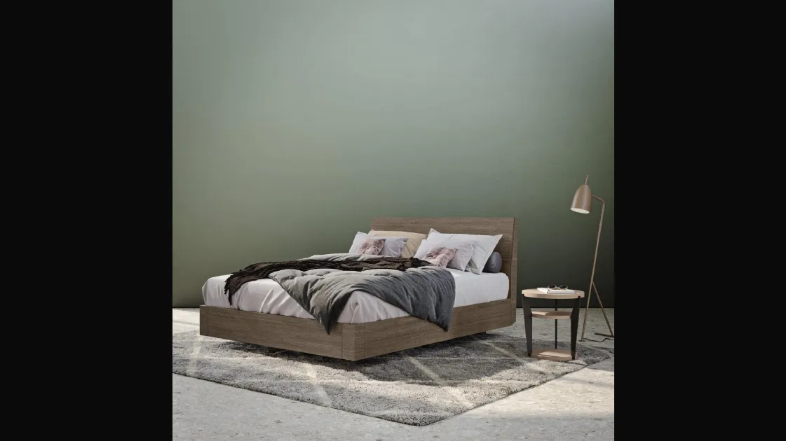 Nautilo bed with storage by Morassutti