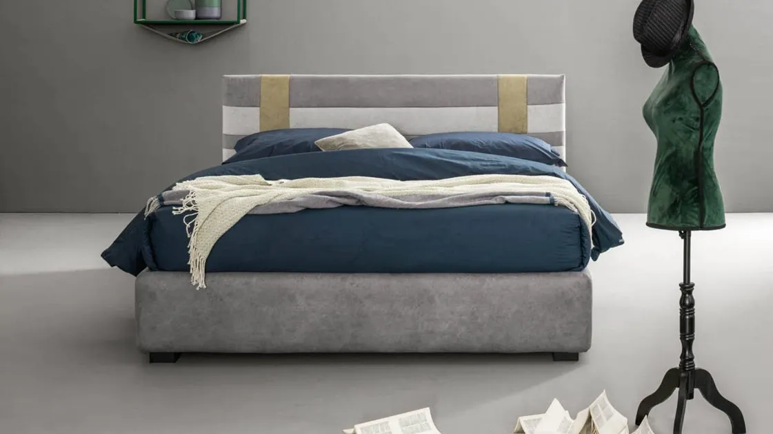 Modern upholstered fabric bed Net by Bside