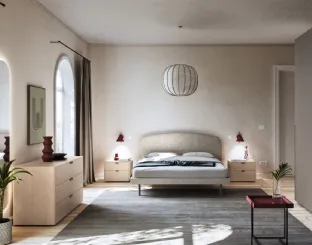 Upholstered fabric bed Park Night 22 by Orme